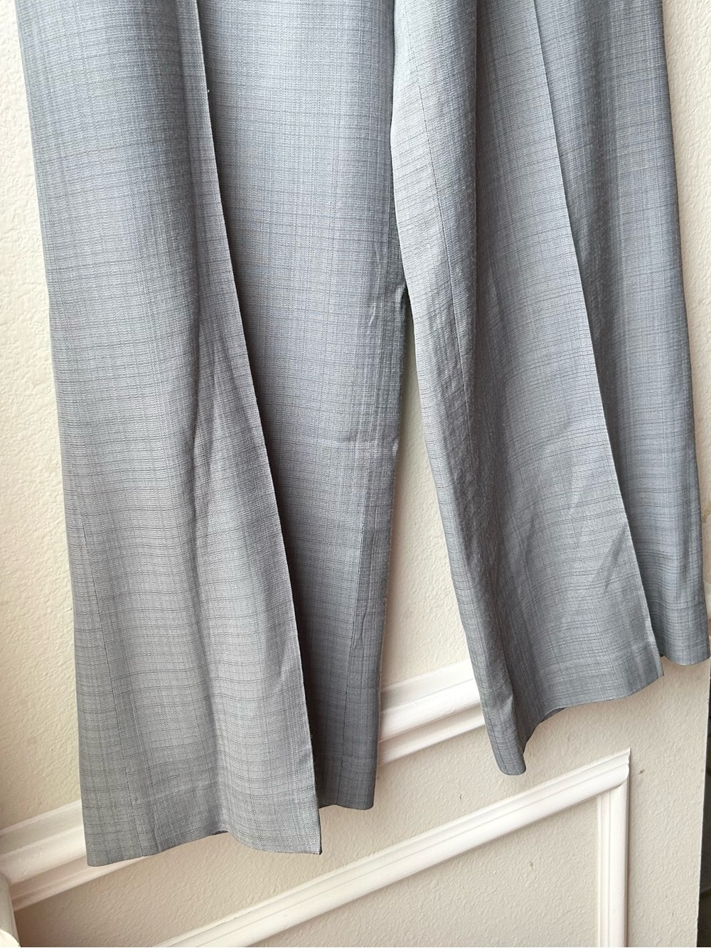 Sandro Grey Beha High Waisted Flared Leg Pants Sz 6 - Picture 7 of 16